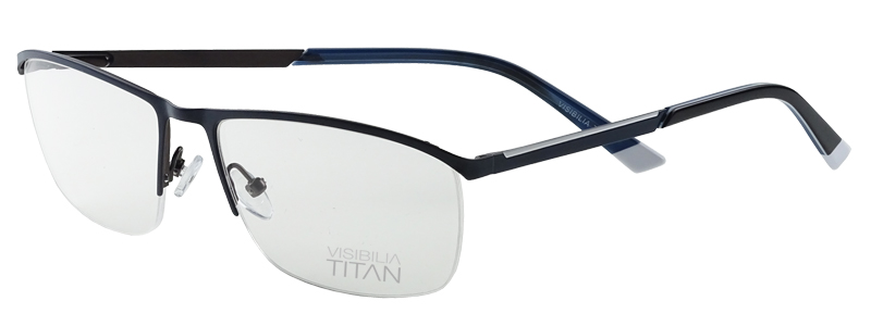 Visibilia Titan Herrenbrille, blau-weiß matt - 1-2-3 Brille  