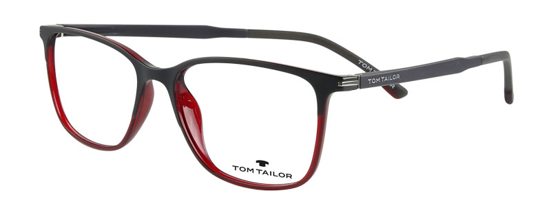 Tom Tailor Herrenbrille, dk grau matt-rot - 1-2-3 Brille - Online Shop