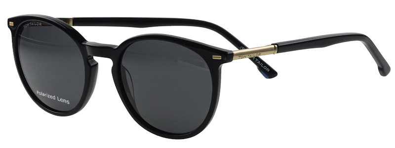 Tom Tailor Herrensonnenbrille, schwarz-orange matt - 1-2-3 Brille 